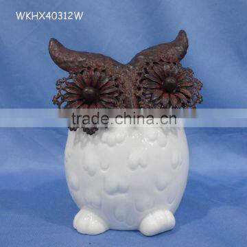 Candy holder for kids decoration white owl for sale