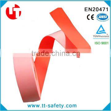 High visibility colorful fluorescent pink reflective tape for clothing/shoes/bagss/gloves