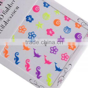 colorful nail art sticker for girls safe and non-toxic