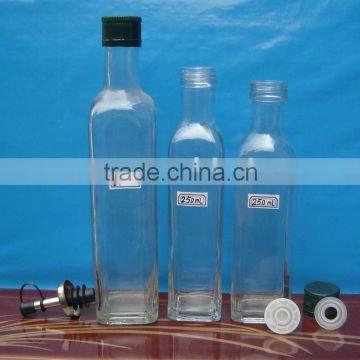 350ml Square Shape Glass Bottles for Olive Oil