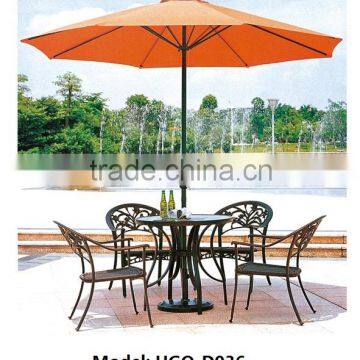 Modern Style Rattan Bar Table & Chairs with Umbrella