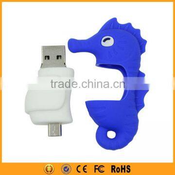 New 2016 Top Selling Custom Cute PVC OTG Flash Drive