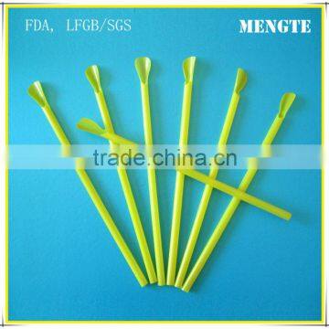 2015 8" colored plastic spoon drinking straws