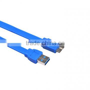 Factory Directly Sale USB 3.0 Male to Micro USB 3.0 Male Data charging flat cable