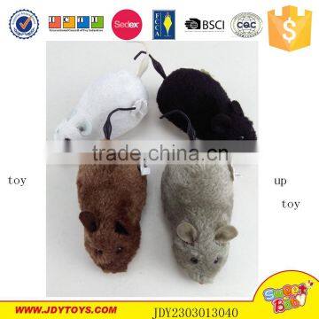 2016 popular good selling high quanlity wind up plush toy plush mouse