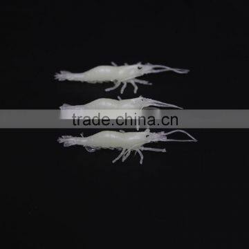 25mm Artificial Bait Type luminous shrimp soft plastic lure