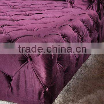New Classic Tufted Chesterfield L Shaped Fabric Sofa Set AL046