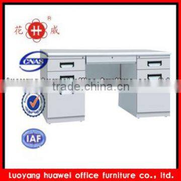 Popular stainless steel white high gloss computer desk