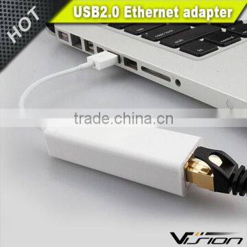 Vision Premium White USB2.0 10/100m Ethernet Adapter for Mac photo-2