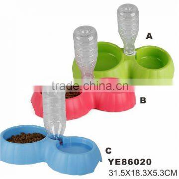 Water Capacity Control 2 Ways Use Non Toxic Plastic Pet Bowl
