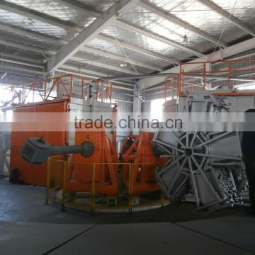 Advanced 4 Arm Rotomolding Machine for big vertical and horizontal plastic water tank products