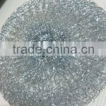 High quality galvanized wire mesh pot scourer/stainless steel scrubber