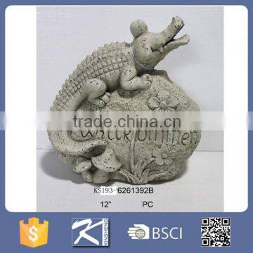 Garden decorative Mgo crocodile statues