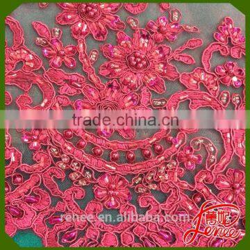 New Arrival Beads Decoration Spangle Embroidery Fabric For Dress