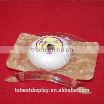 creative design acrylic soap dish,acrylic hotel amenity