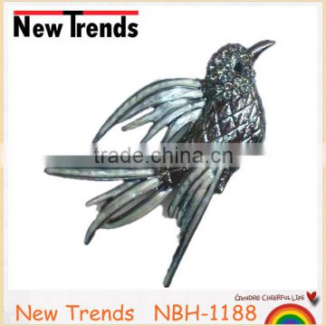 High quality bird rhinestone brooch for wedding