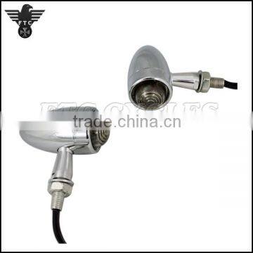 Led Indicator Lamp Bullet Chrome Motorcycle Turn Lights for Yamaha Custom photo-3