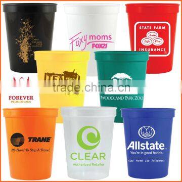 Promotional Eco-friendly Fluted 16OZ Plastic Stadium Sport Drinking Cups Personalized with Your Logo