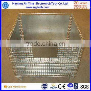 Chinese high quality Foldable wire container/Stackable Storage Cage/Mesh Box