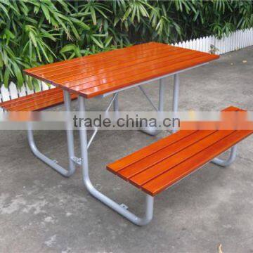 ISO9001 certified wooden picnic table and bench,garden table and bench