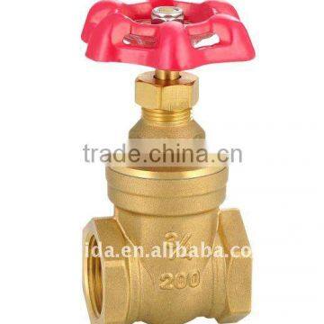 JD-1011 brass gate valve with iron handle