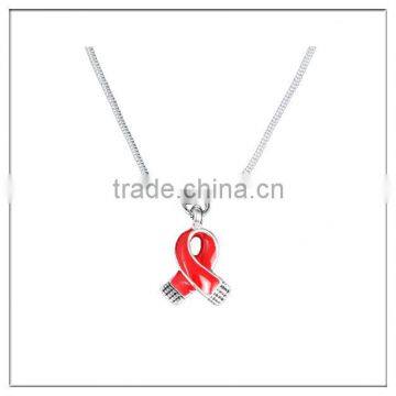 new custom red ribbon aids awareness jewelry