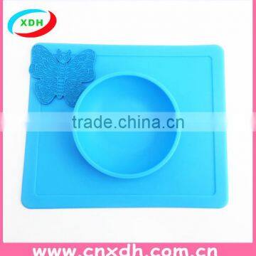 PBA Free Non-slip Baby Silicone Placemat with Bowl                        
                                                Quality Choice