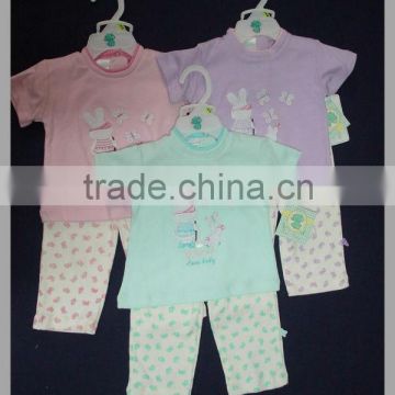 100%cotton baby clothing 2pcs set