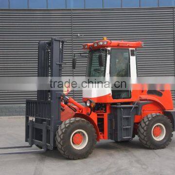 SZM brand 3.5 ton 4x4 all rough terrain forklift truck