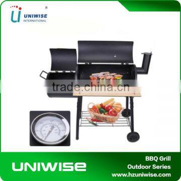 Double Barrel Portable Backyard Design Charcoal BBQ Grill