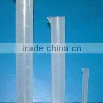 Laboratory plastic measuring cylinder with spout /PP measuring cylinder