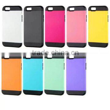 For iPhone 6 Hybrid Rubber Rugged Combo Matte Soft Hard Case Cover + Film