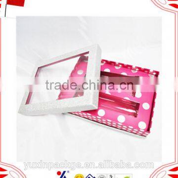 Luxury Colorful Empty Window Package Paper Cometic Box photo-4