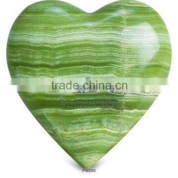 Heart Shaped Onyx Paper Weight