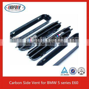 Auto parts Black Fender air flow vent Side Grill for BMW M5 E39 E60