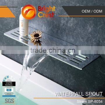 Stainless Steel Bathroom Waterfall Spout Faucet