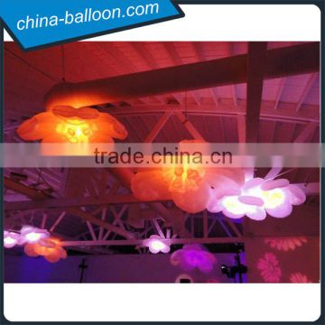 Fatanstic Decoration Wedding Inflatable Flowers/hanging inflatable flower with led for party/lighting inflatable flower