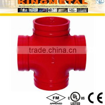 Ductile Iron Grooved Threaded Reducing Cross