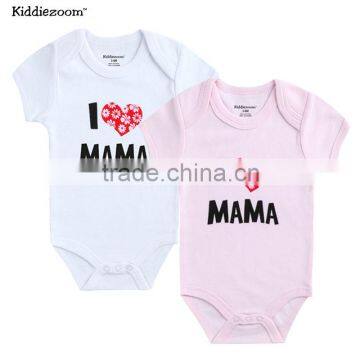 2016 summer novel print pattern letter papa and mama baby outfits