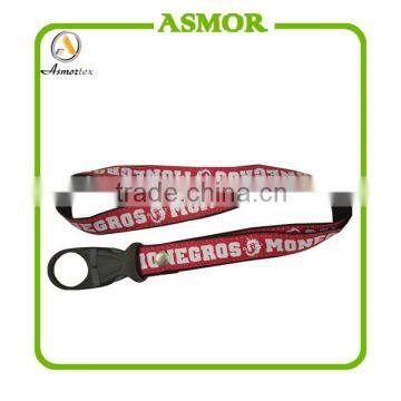 Polyester silk-screen printed belt clip lanyards