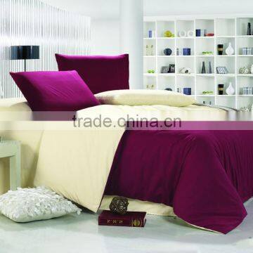 cotton polyester bedsheet 4 pcs set with duvet cover and bedsheet