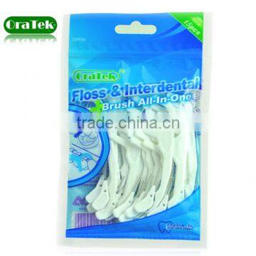 Disposable and Eco-Friendly Feature Nylon Dental Floss Brush Picks