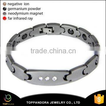 Crystals Cross Tungsten Steel Brazil Hematite Magnetic Energy Stone Therapy Pure Tungsten Bracelet