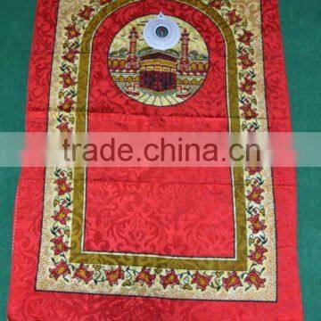 Printed Muslim Worship Blanket With Compasss Prayer blanket