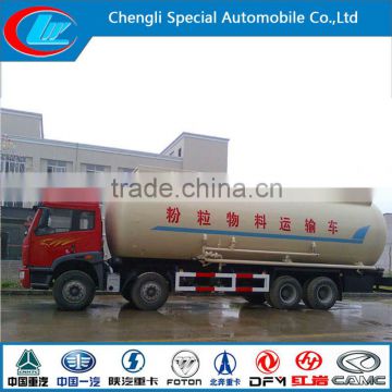 Faw powder transport truck 8X4 bulk powder material truck china made material truck bulk feed transport truck cement tank truck