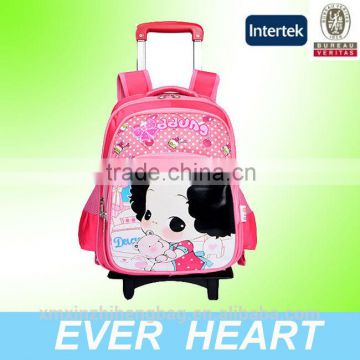 Small cute kids school trolley bag