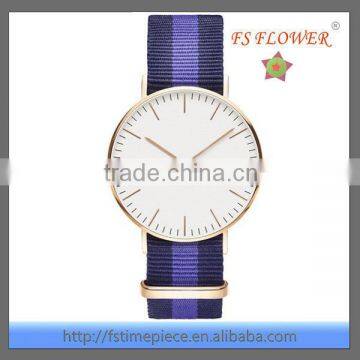 FS FLOWER - 2016 hot sale genuine leather men quartz japan movt stainless steel branded watches