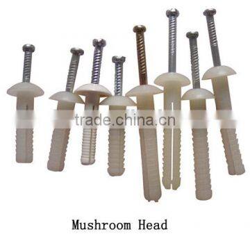 mushroom head nylon hammer anchor