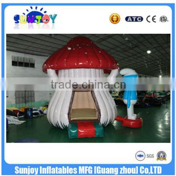 New design mushroom inflatable bouncer house for commerical use