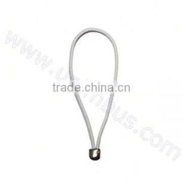 white elastic with ball for ariport bag tag